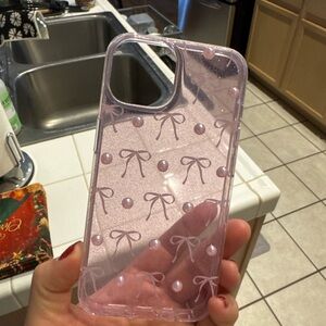Pink Bow Pattern Phone Case